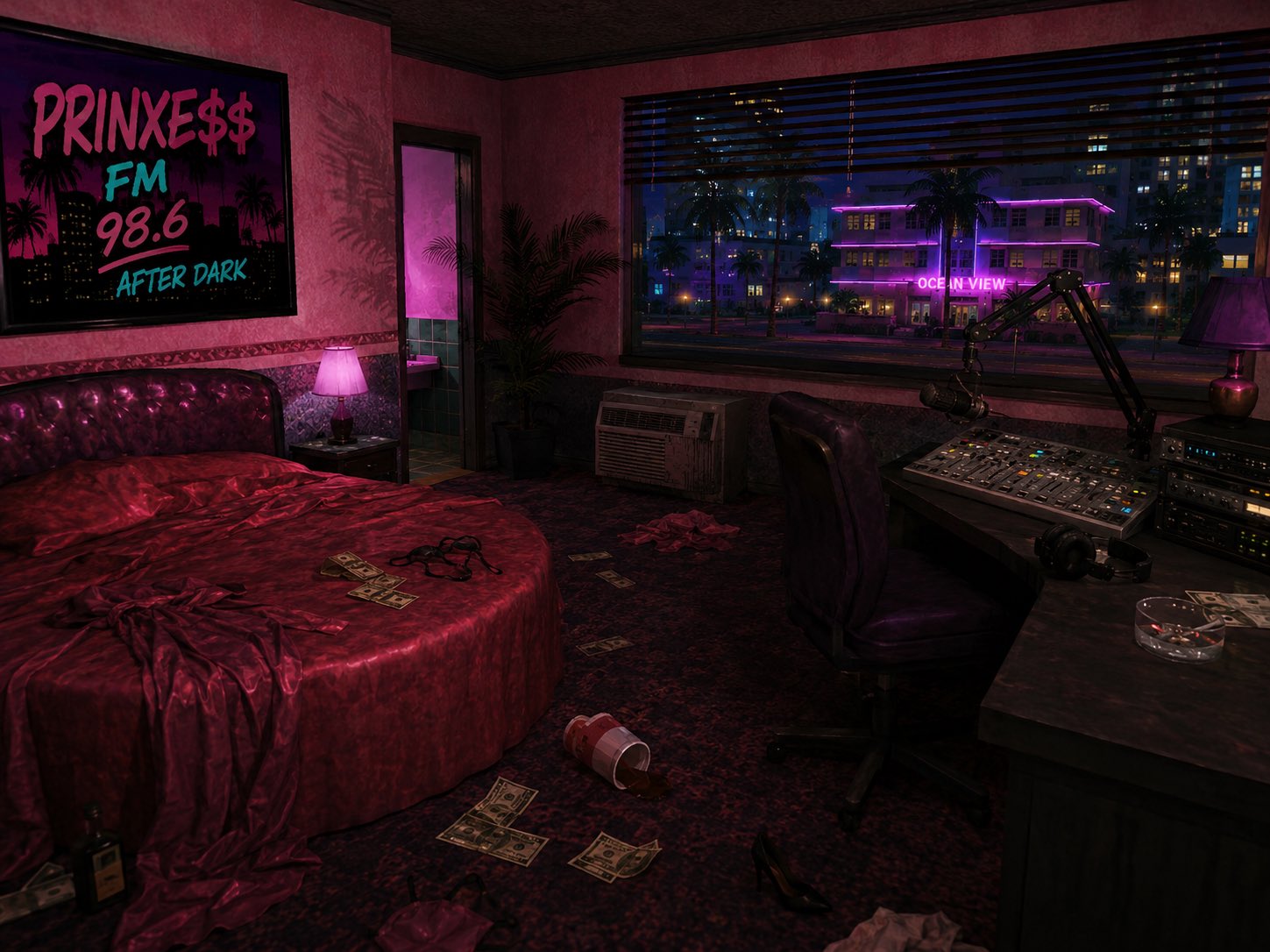 Room 9 at the Pink Motel